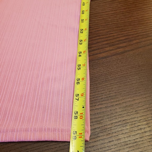 Women Maxi Dress Size M Pink Knit Long Sleeve Bodycon Stretch Stylish‎ Pullover - Picture 6 of 16